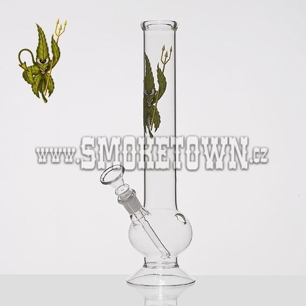 CannaHeroes Cannadevil Glass Bong Flask 30cm