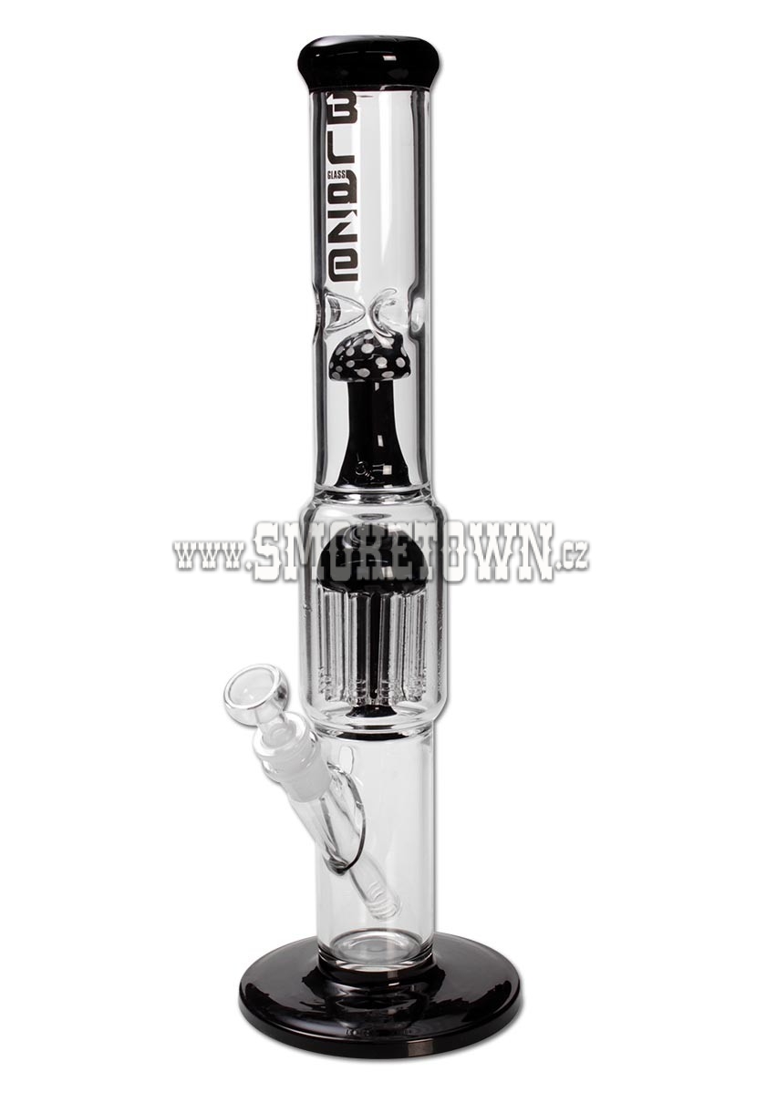 Blaze Glass Mushroom Icebong 10-Arm Percolator Black 42cm