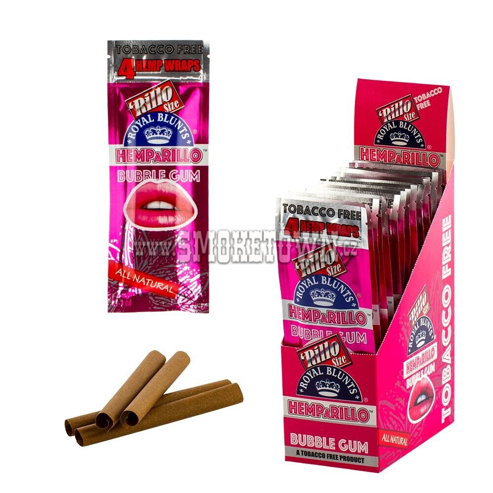 Royal Blunts - Bubble Gum Hemp Wraps 4ks