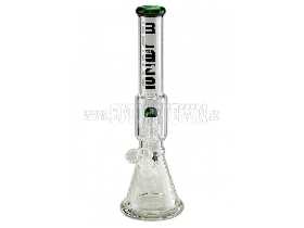 BLAZE GLASS Ice Bong Drum Percolator Green 40 cm