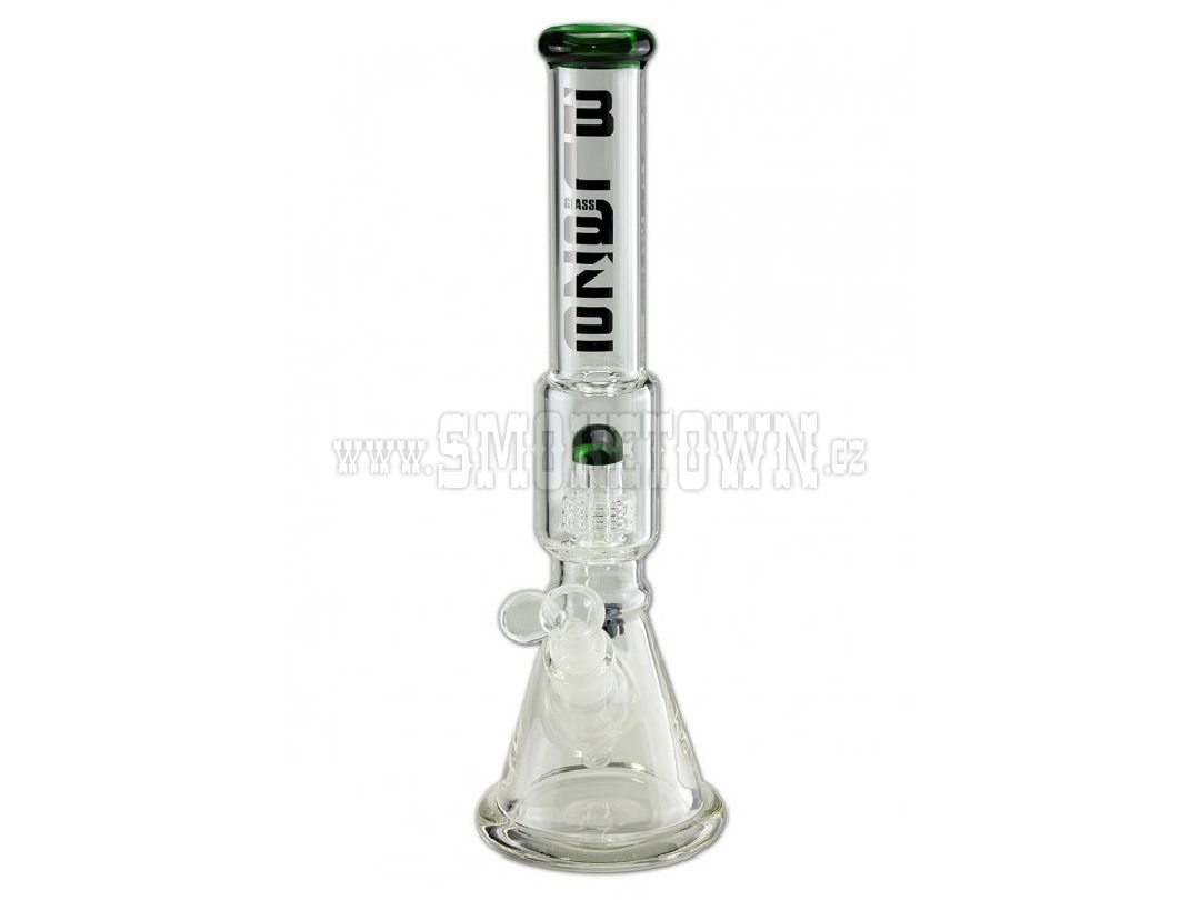 BLAZE GLASS Ice Bong Drum Percolator Green 40 cm