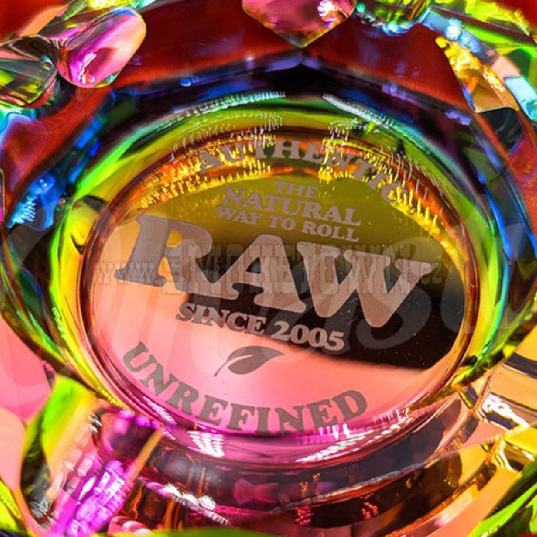 RAW Rainbow Glass Ashtray 2