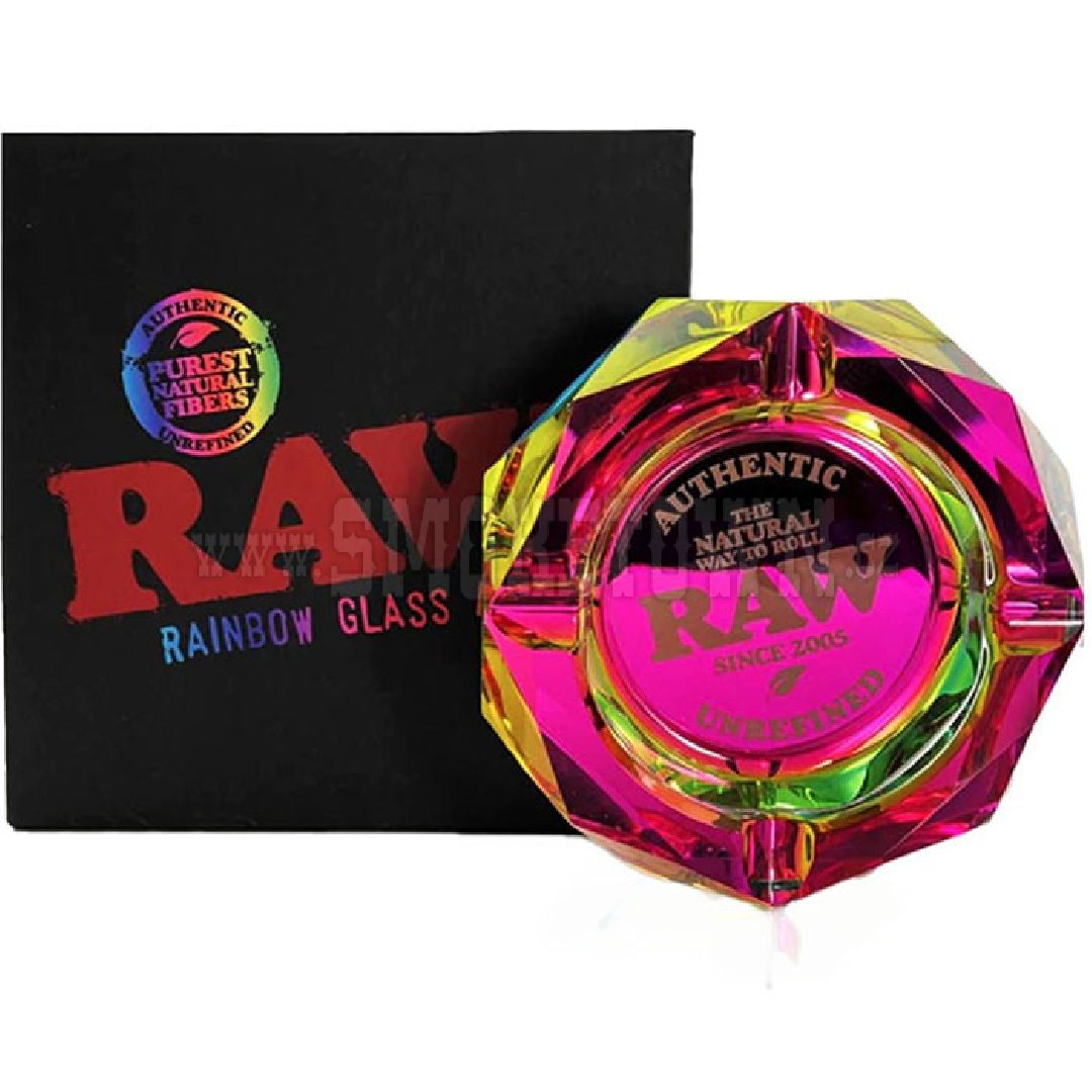 RAW Rainbow Glass Ashtray