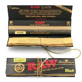 Raw Black KingSize  Connoiseur + Tips