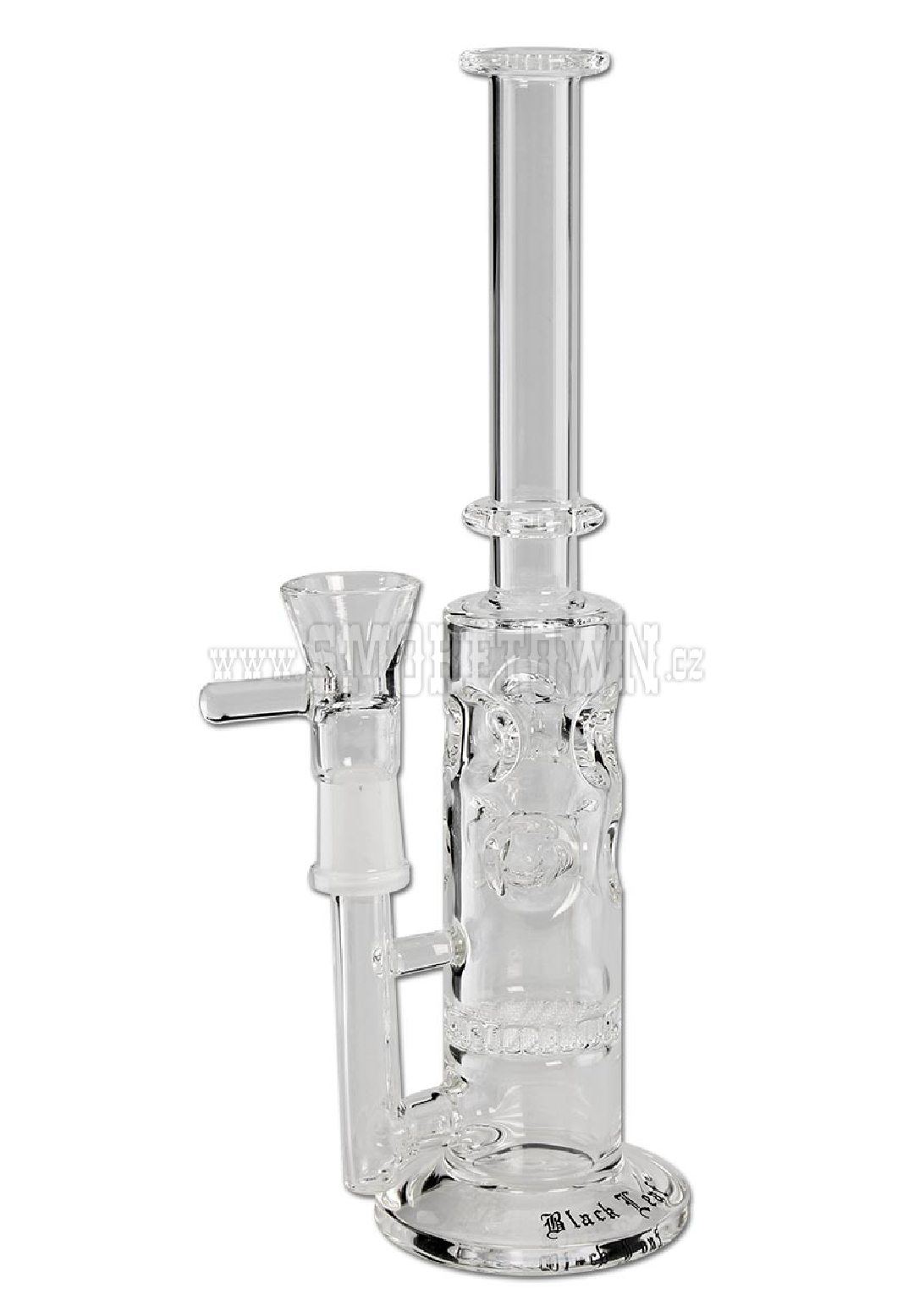 Black Leaf Percolator Bong with HoneyComb 25cm