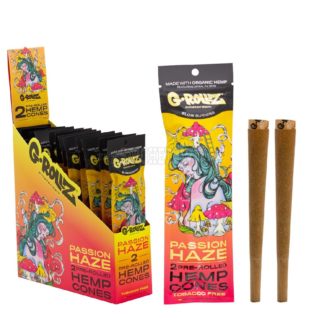 G-Rollz 2x Passion Fruit Haze Flavored Pre-Rolled Hemp Cones