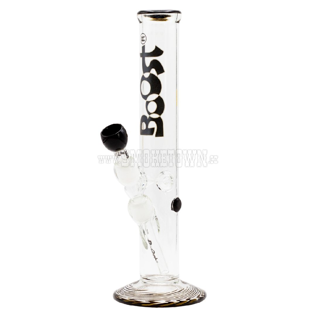 Boost Cane Glass Bong Black 38cm