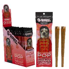 G-Rollz 2x Strawberry POP Flavored Pre-Rolled Hemp Cones