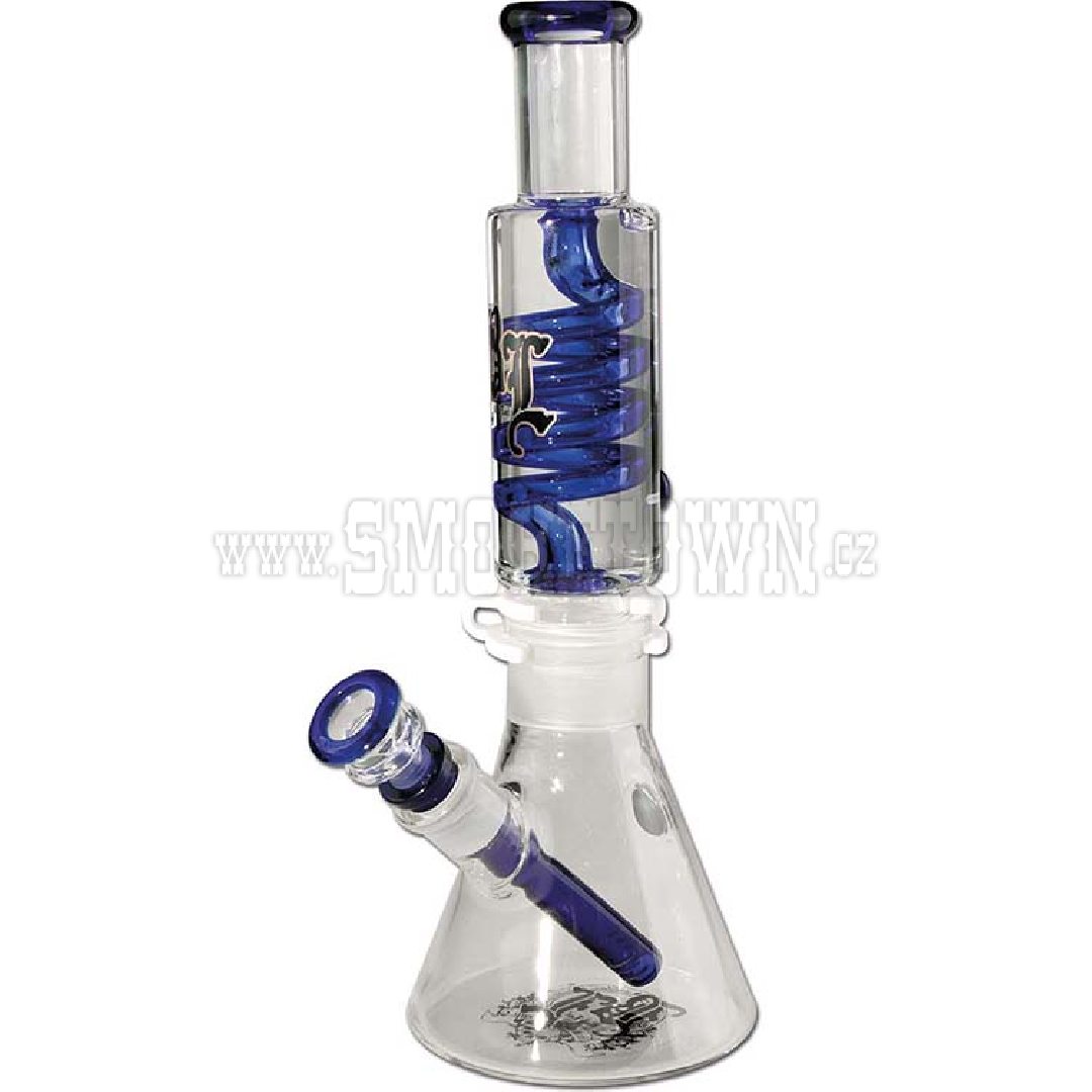 BL Liquid Bong with Spiral 32cm Blue