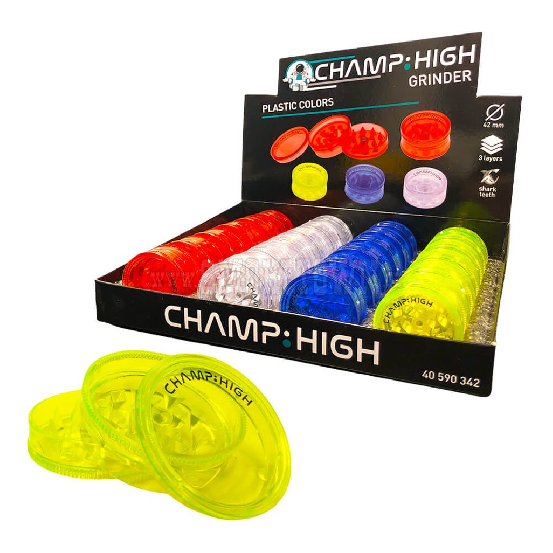 Champ High Mini plastová drtička 3 Part – 42mm