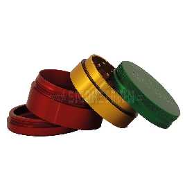 RAW Hammer Craft Grinder Rasta 4 Parts 60mm 2