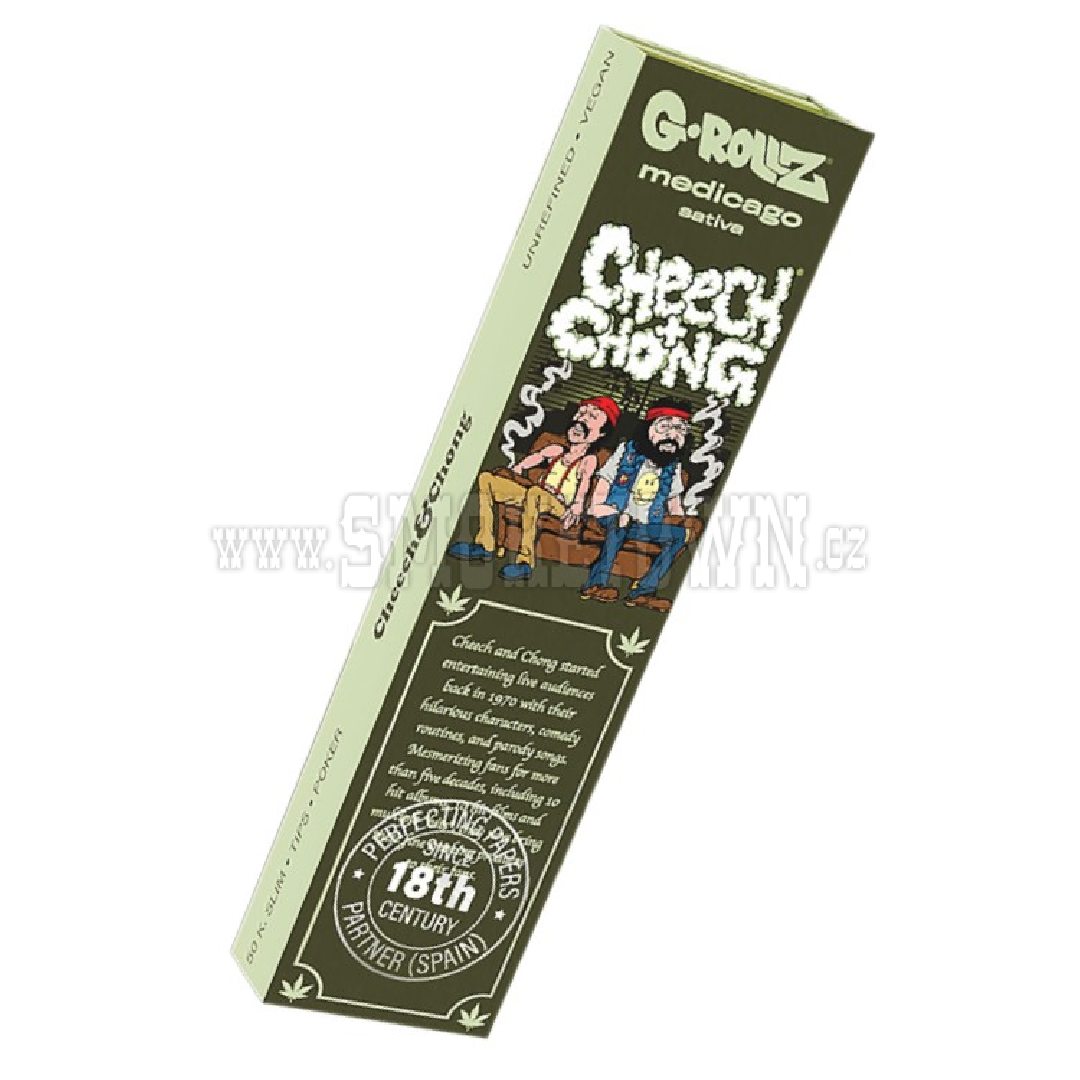 G-Rollz Cheech & Chong Sofa Medicago Sativa KS Slim Papers + Tips