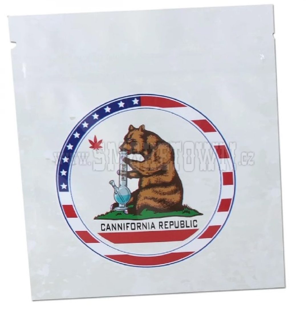 Cannifornia rep. Mylar Zip Bags 110x100mm