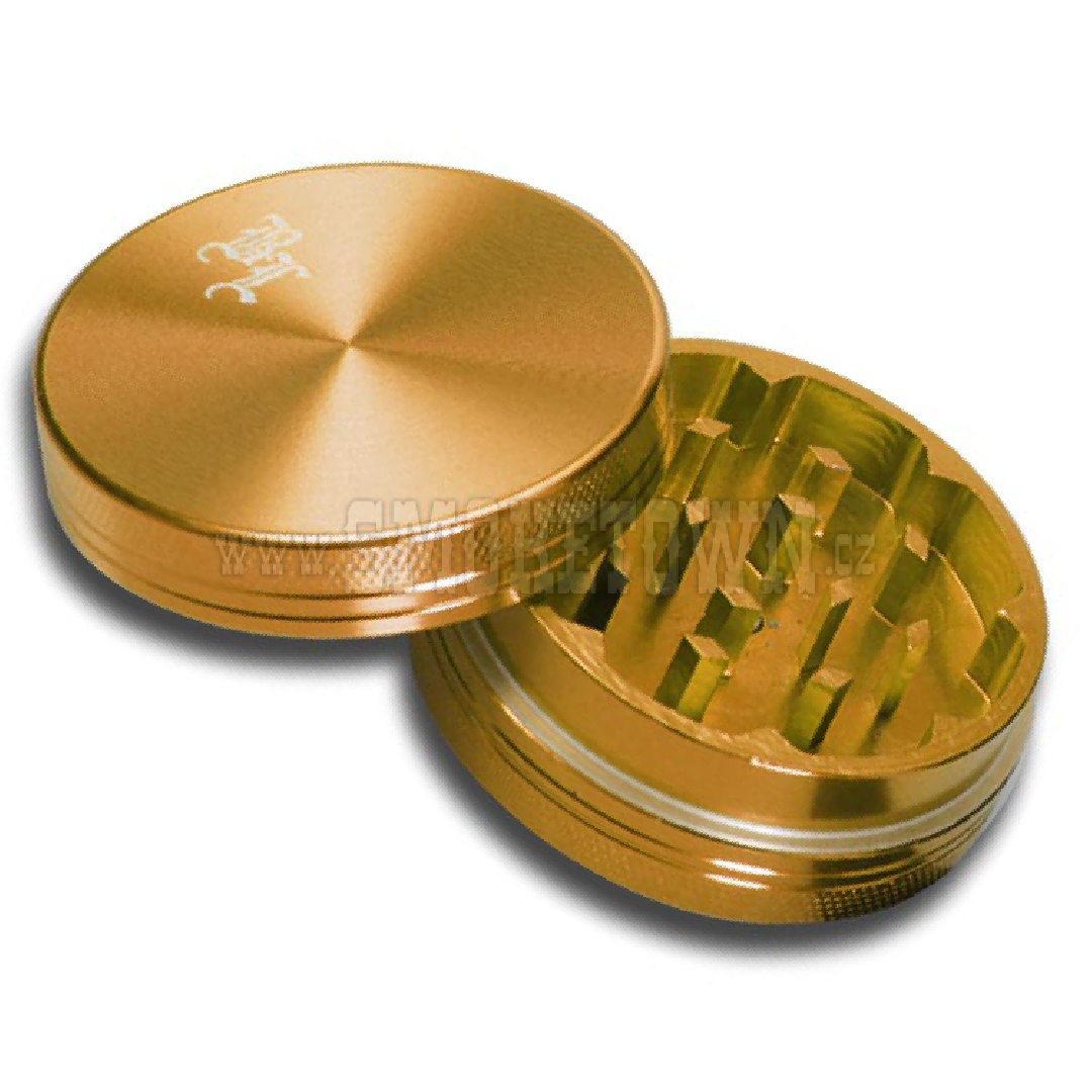 Black Leaf Al. Grinder 2-part Golden