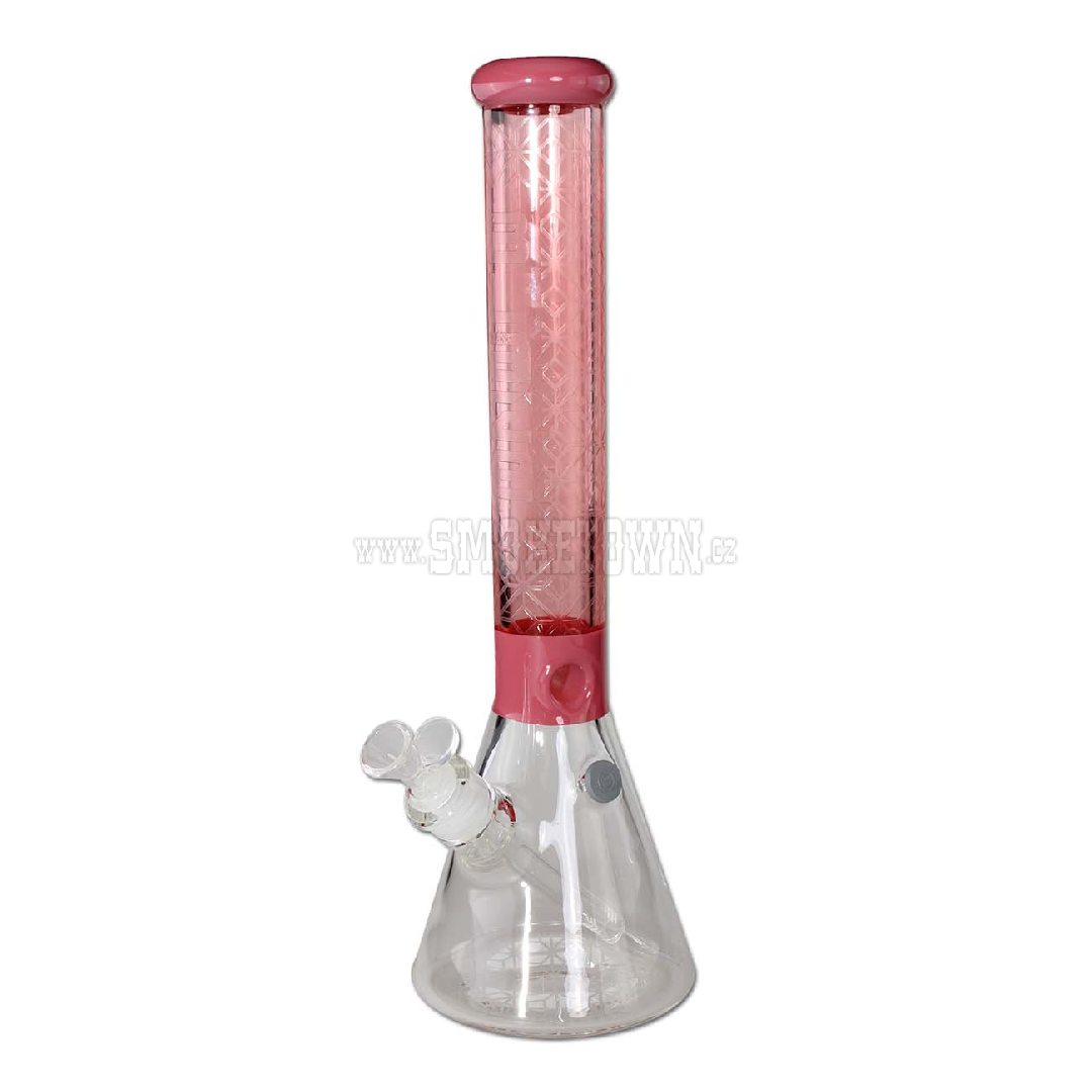 BLAZE Sandblast Beaker Bong Ice Pink 41cm 2