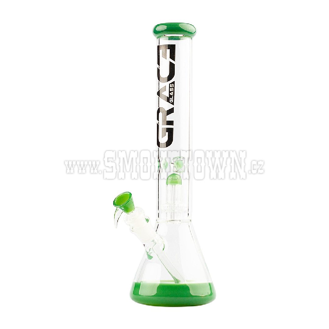 Grace Glass Limited Edition Green Beaker Bong 41cm 2