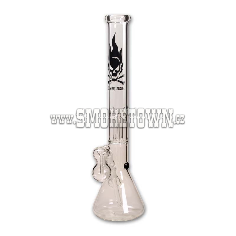 Black Leaf Flaming Skull Icebong Percolator 50cm